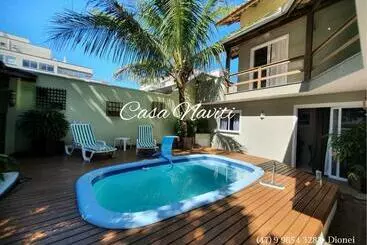 ツーリストアパートメント Casa Naviti Rua Bem Te Vi 233 Bombinhas Com Piscina