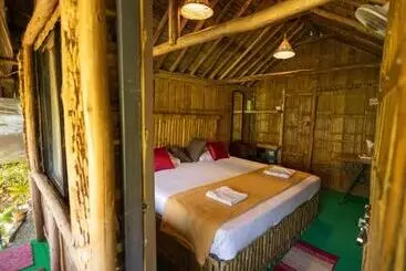 Majatalo Fab   Bamboo Hut With Open Shower