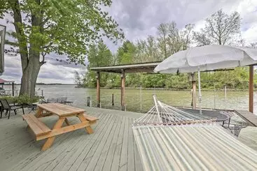 Mökkimajoitus Waterfront Indian Lake House: Deck + Private Dock!