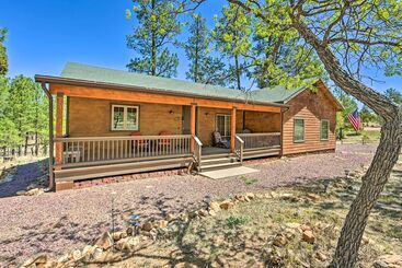 بيت ريفى Bring A Pet: Happy Jack Cabin W/ Fire Pit!