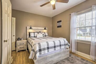 بيت ريفى Chic & Cozy Greensboro Home, 2 Mi To Dtwn!