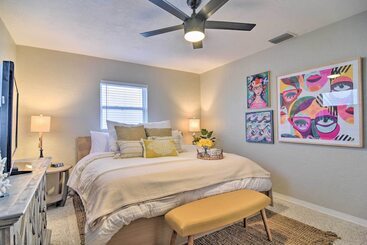 茅舍 Lush Seminole Surf Inn W/ Backyard Fire Pit!