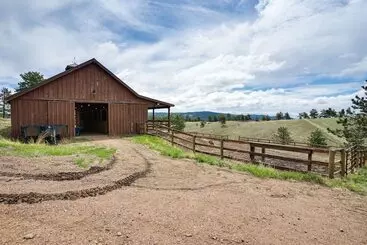 コテージ Log Cabin On Private 45 Acre Ranch In Florissant!