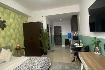 Lägenhetshotell Nature Inspired Cozy Studio Rooms Mandaluyong Near Edsa Shaw Shangri La Megamall At F Residences