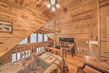 별장 Cozy Blue Ridge Cabin W/ Sauna & Trail Access!