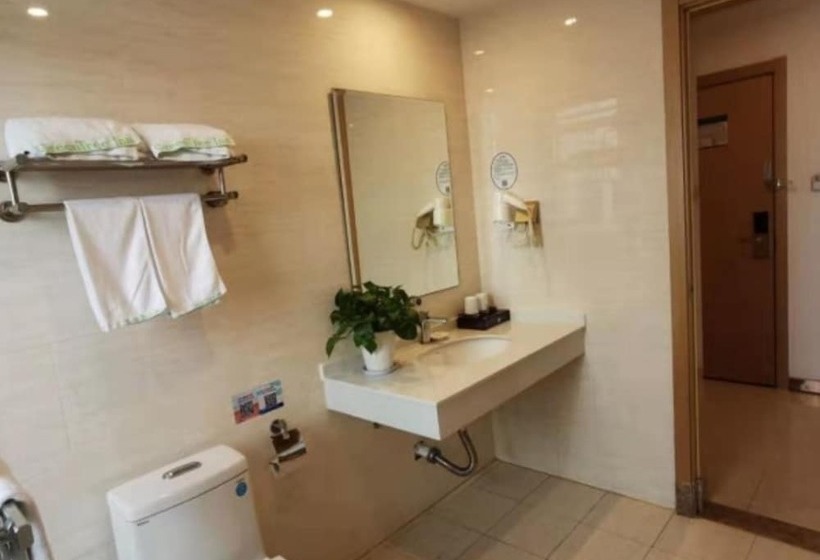 בית מלון כפרי Greentree Inn Nantong Tongzhou Zhangzhishan Town Deli Square Express