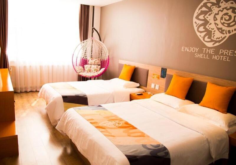 בית מלון כפרי Shell Tangshan Caofeidian District Xinghai Mingdu Plaza