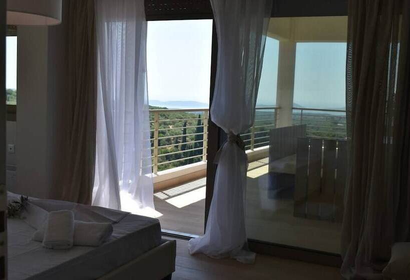 Luxury Modern Seaview Villa 15min From Voidokoilia