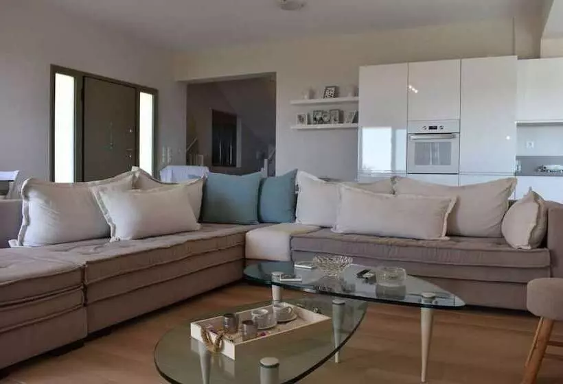 Luxury Modern Seaview Villa 15min From Voidokoilia