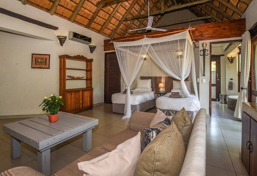 בית מלון כפרי Leopard's Lair Bush Lodge