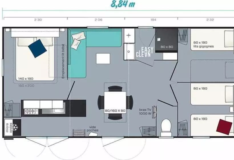 ホテル Camping Park Er Lann