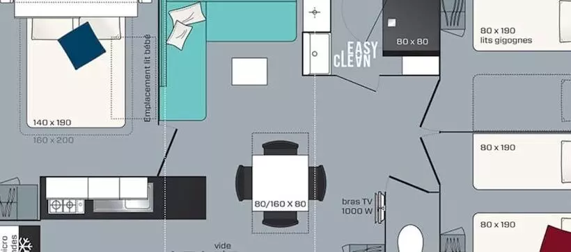 ホテル Camping Park Er Lann