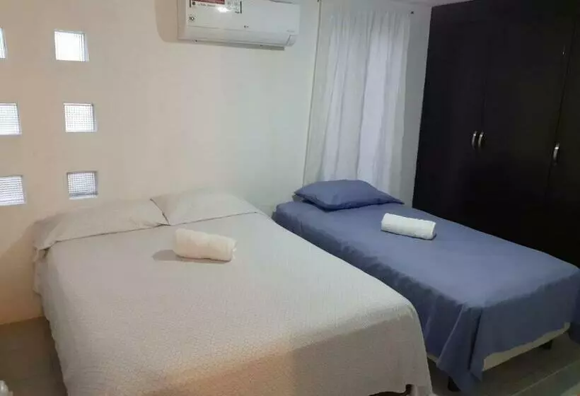 تختخواب و صبحانه Thelmar Rooms Cancun