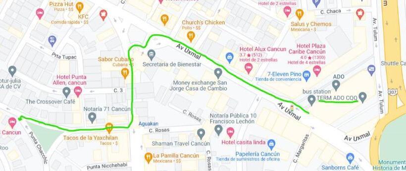 مبيت وإفطار Thelmar Rooms Cancun