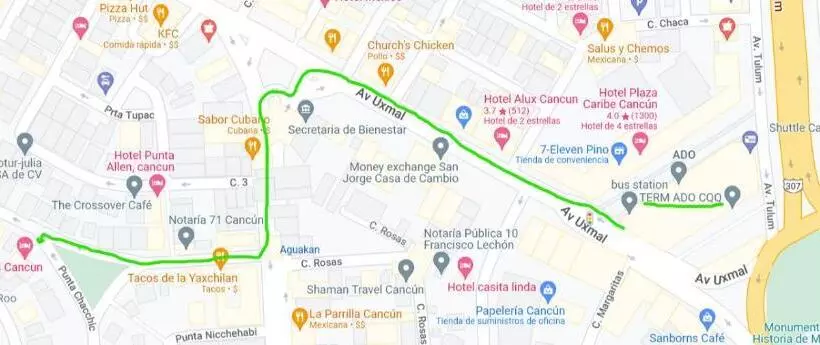 تختخواب و صبحانه Thelmar Rooms Cancun