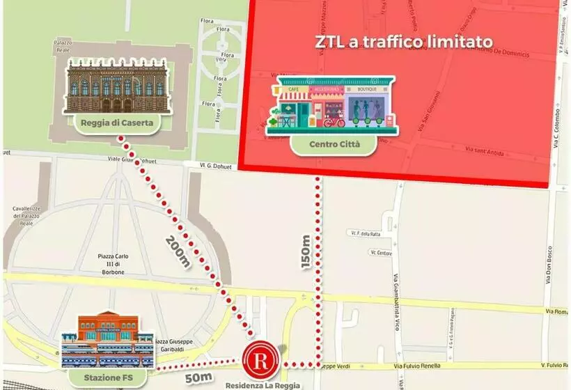 تختخواب و صبحانه Residenza La Reggia