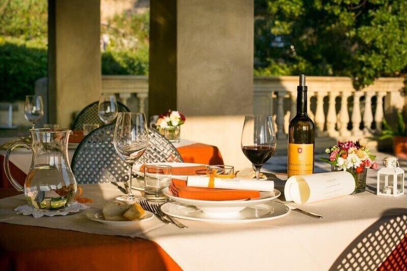 田舎風ホテル Tenuta Il Sassone   Wine & Food