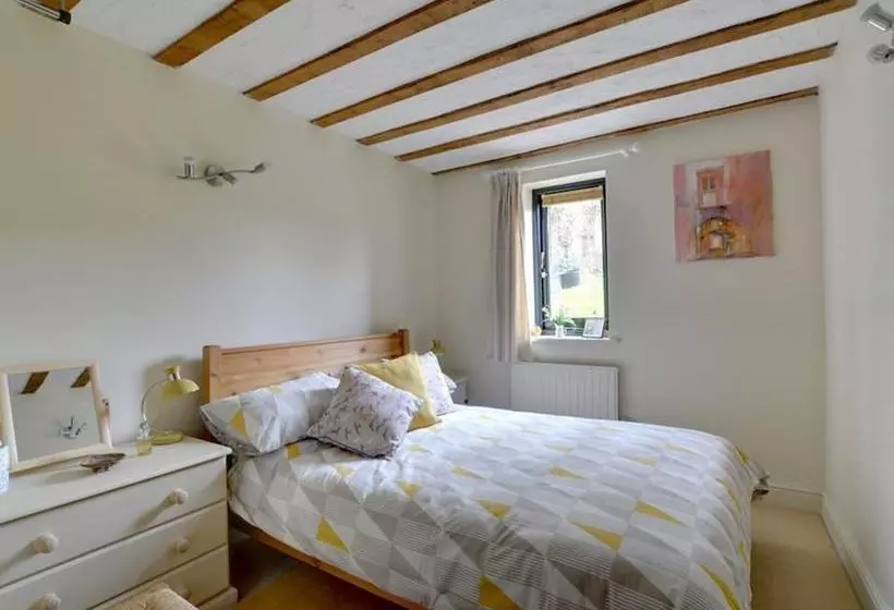 Converted Barn With Excellent Wooden Beams, High Ceiling And A Cosy Terrace