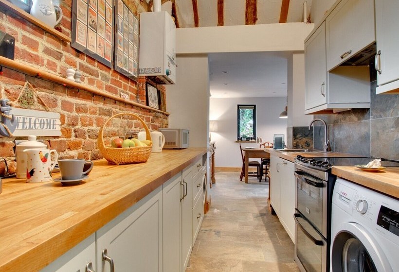 Converted Barn With Excellent Wooden Beams, High Ceiling And A Cosy Terrace