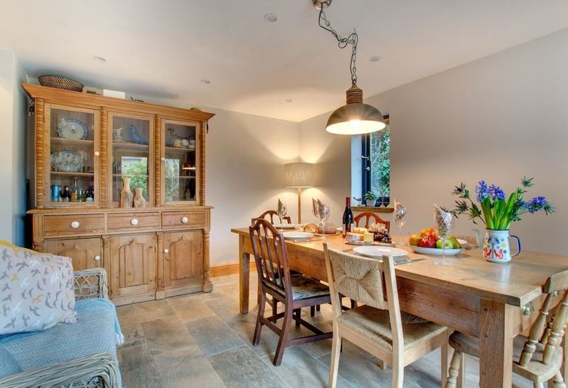 Converted Barn With Excellent Wooden Beams, High Ceiling And A Cosy Terrace