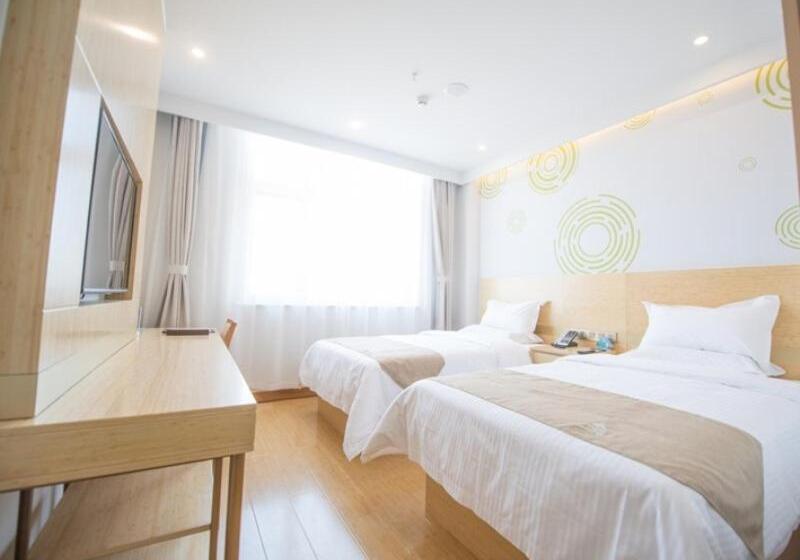 בית מלון כפרי Greentree Inn Langfang City Wen An County Beach Town Anzu Road Business