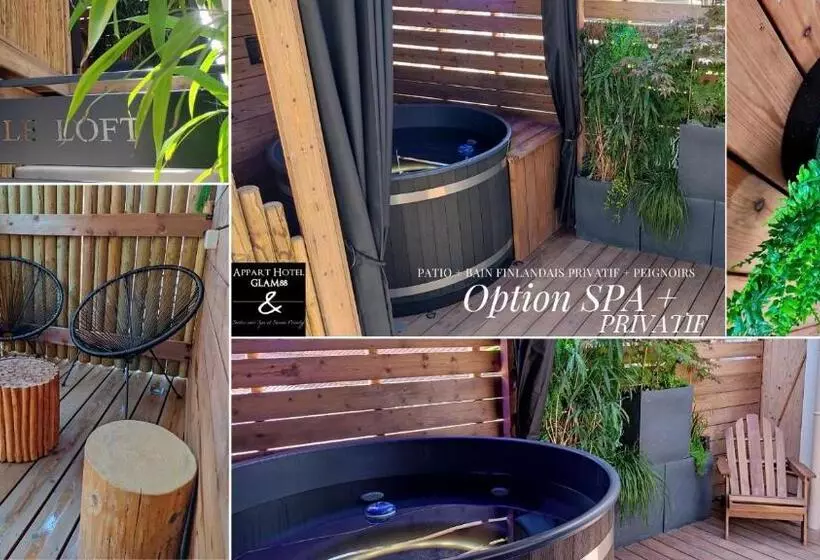 Appart Hotel Glam88 Suites Avec Spa Et Sauna Privatif