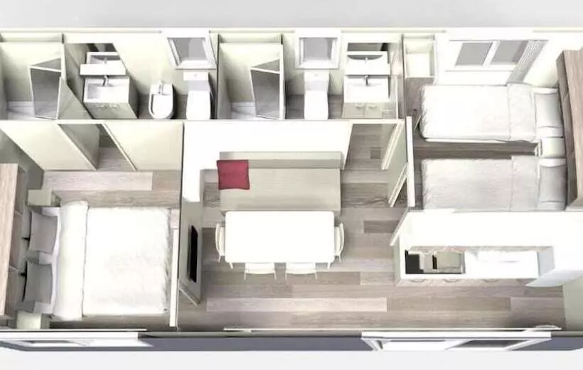 リゾートホテル Maistra Camping Koversada Covered Mobile Homes