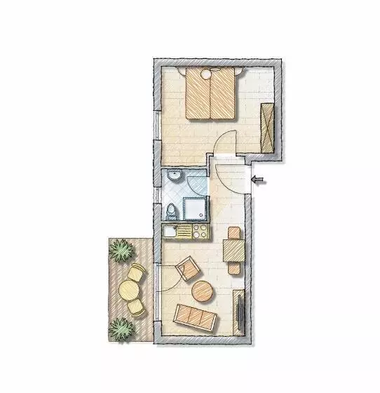 ペンション De Kanalkieker Apartmenthaus Meier