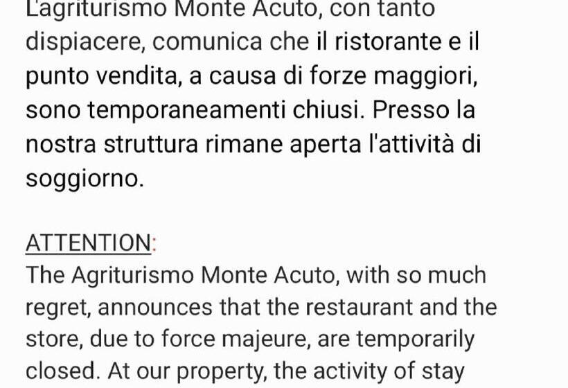 酒店 Agriturismo Monte Acuto   Natura, Mare & Relax In Piscina