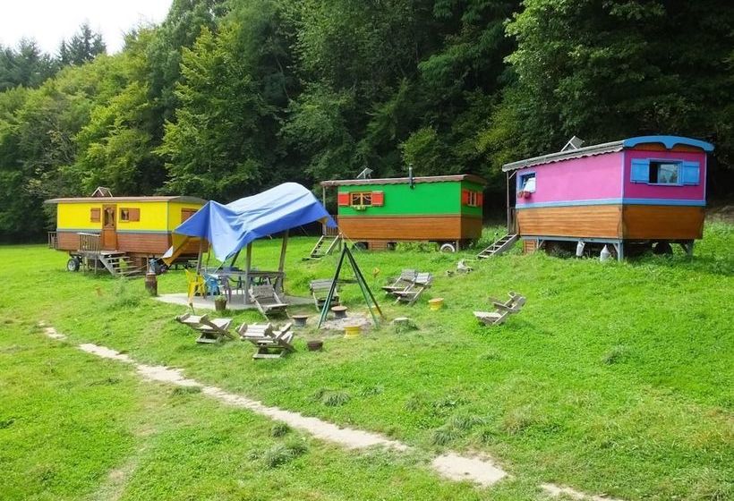 بنسيون Les Roulottes à La Ferme Du Magnyrobert