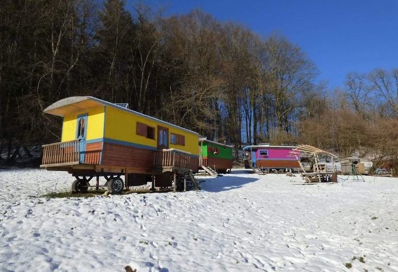 بنسيون Les Roulottes à La Ferme Du Magnyrobert