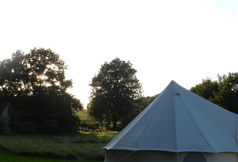Cosy 5m Bell Tent Glamping In Rural Herefordshire