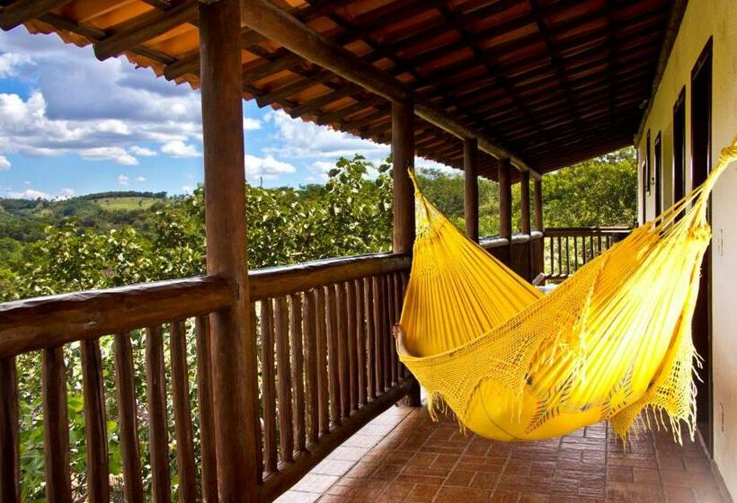 ペンション Pousada Turquesa Mirante Com Vista Para As Montanhas E Por Do Sol