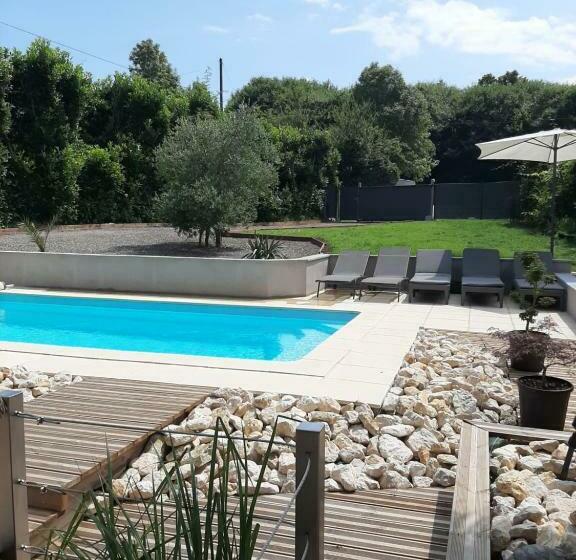 بنسيون Les Chambres D Hôtes De La Croix Bleue