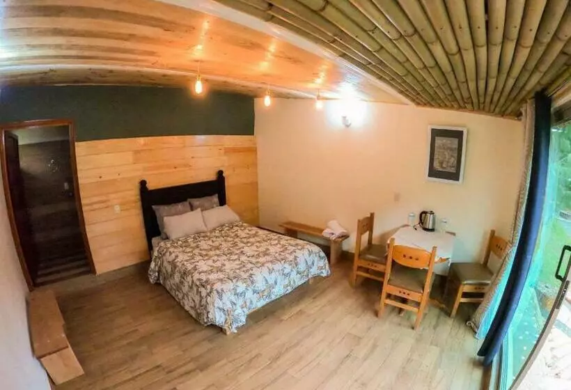 ベッドアンドブレックファースト Cabaña Romántica En El Bosque!