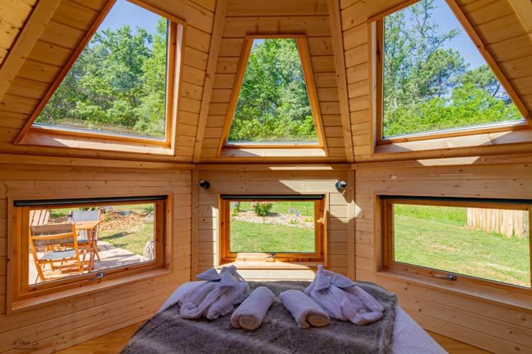 مبيت وإفطار Cabane Spa Belle étoile