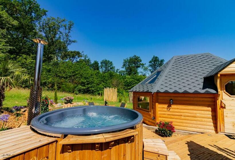 مبيت وإفطار Cabane Spa Belle étoile