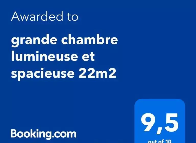 ベッドアンドブレックファースト Un Oasis De Quiétude Belle Chambre 22m2