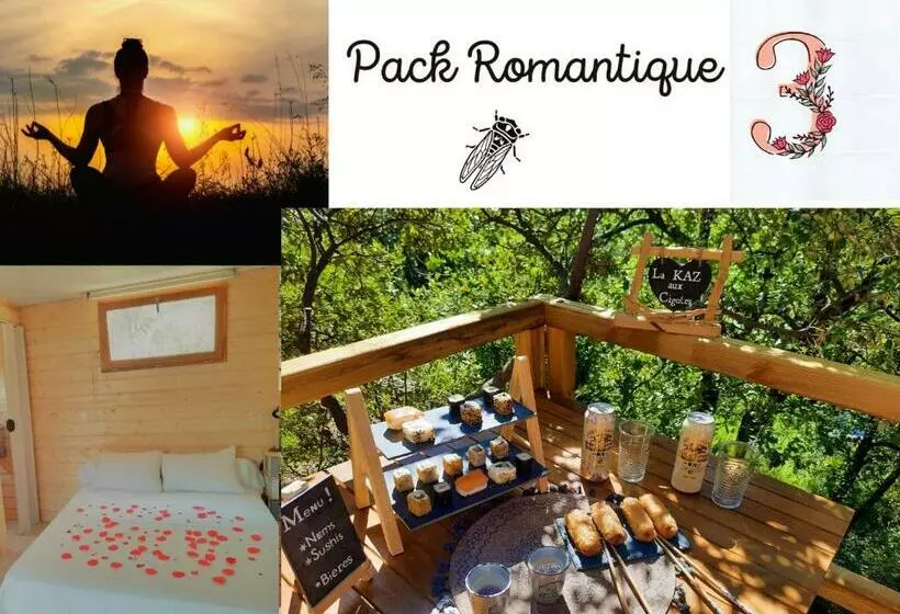 ペンション Cabane Dans Les Arbres La Kaz Aux Cigales