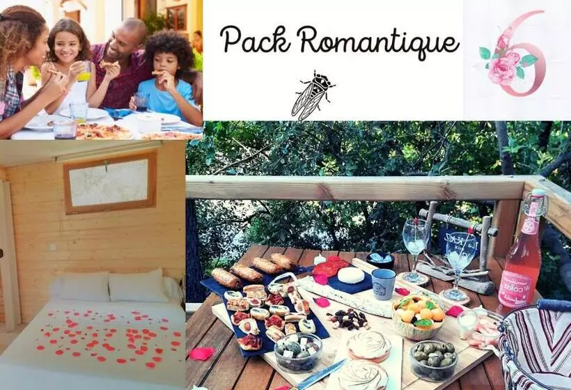 ペンション Cabane Dans Les Arbres La Kaz Aux Cigales