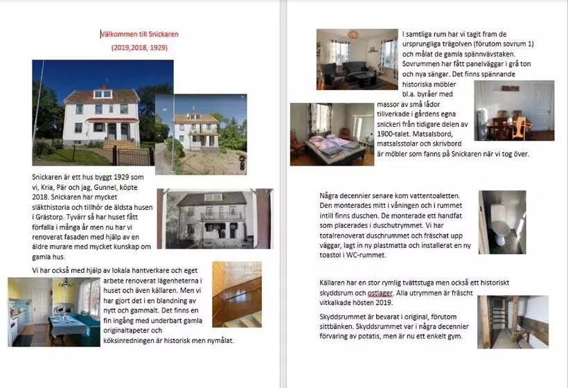 Snickaren Vandrarhem I Grästorp   Egen Lägenhet   Own Apartments