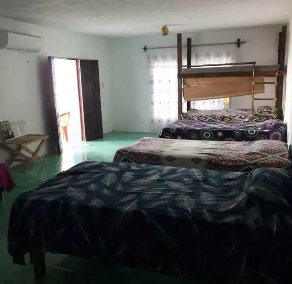 ペンション Hostal Y Temazcal Guemez