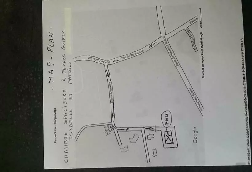 ペンション Chambre Spacieuse, Moderne Et Très Confortable à Perros Guirec