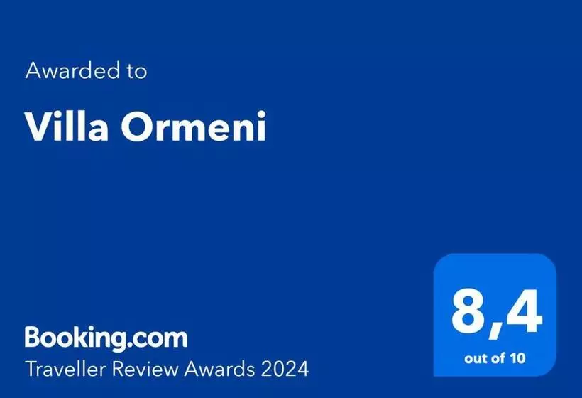 تختخواب و صبحانه Villa Ormeni