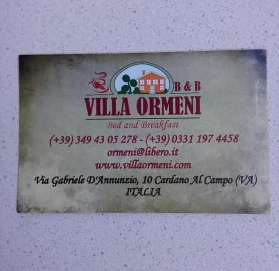 ベッドアンドブレックファースト Villa Ormeni