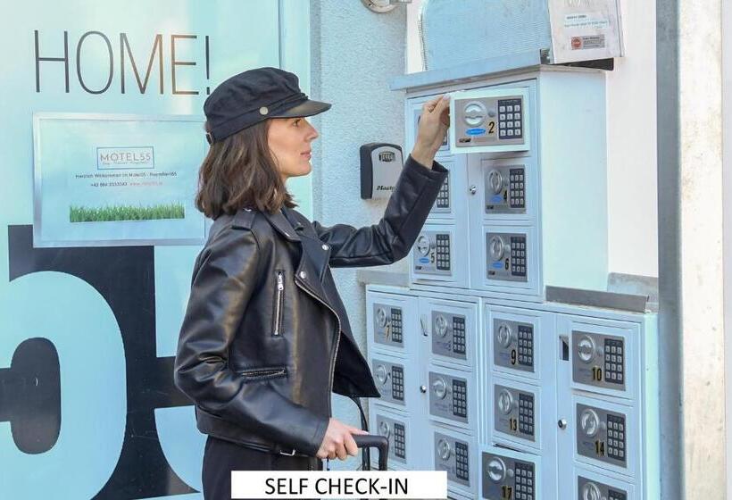 펜션 Motel55   Nettes Hotel Mit Self Check In In Villach, Warmbad