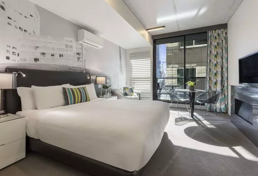 ホテル Oaks Melbourne On William Suites