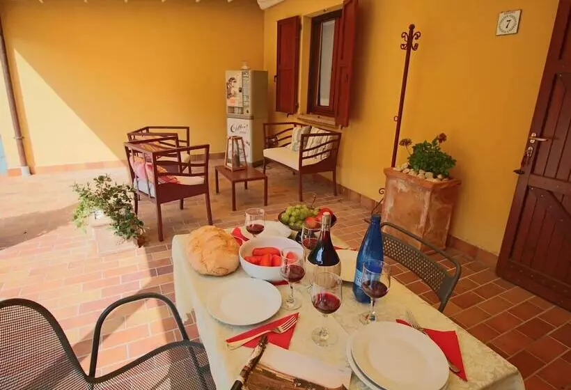 Country House With Swimming Pool And Garden With Mediterranean Plants