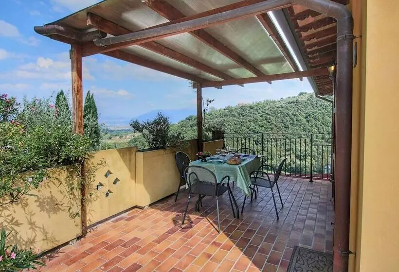 Country House With Swimming Pool And Garden With Mediterranean Plants