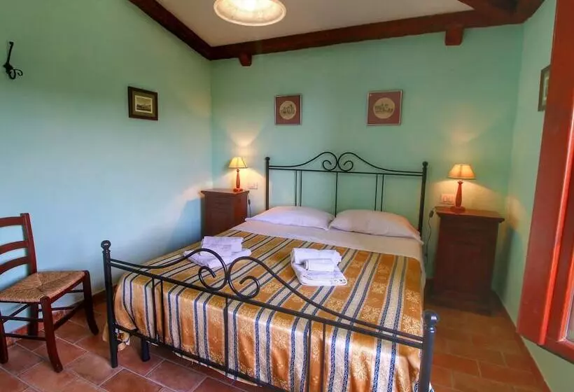 Country House With Swimming Pool And Garden With Mediterranean Plants